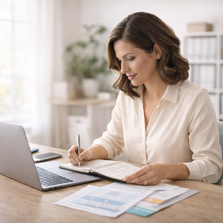 Assistante de direction freelance travaillant de manière autonome pour assurer la gestion administrative et l’organisation d’une entreprise
